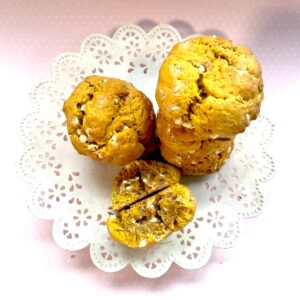 Spiced Pumpkin & White Chocolate Cookies artigianali – Box 6 pezzi con Ricetta e Storia